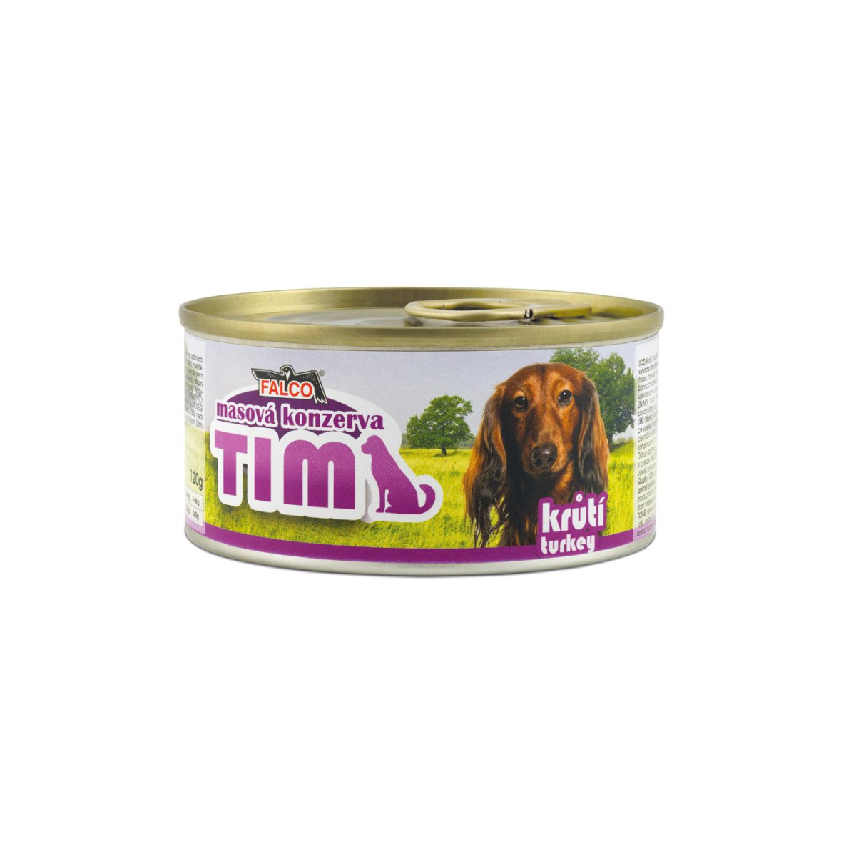 Консервированное мясо для маленьких собак Ассорти из Индейки FALCO TIM Mini Dog 100% Meat Turkey