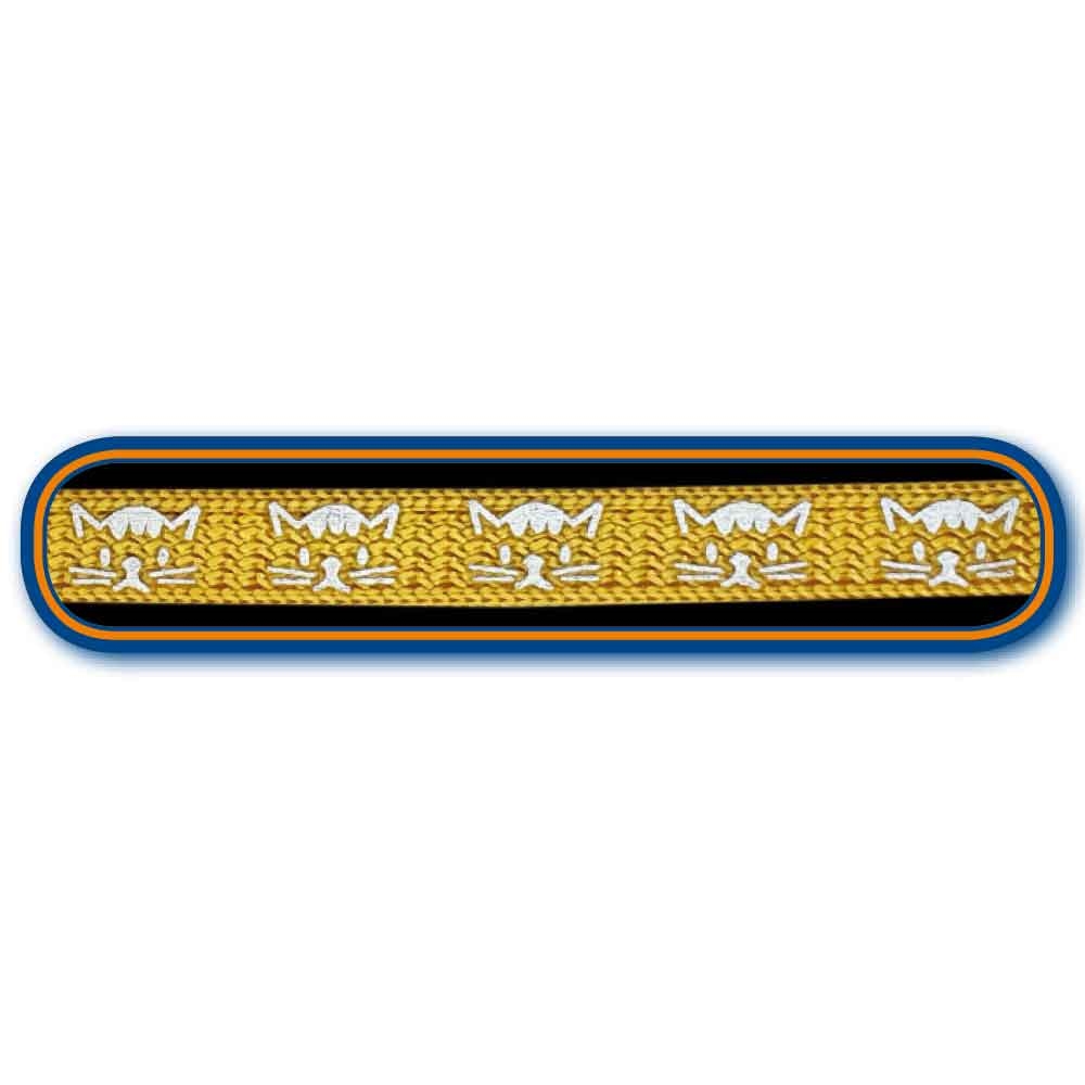 Нейлоновий нашийник для котів із дзвіночком Кошеня Face Cat Collar Nobby