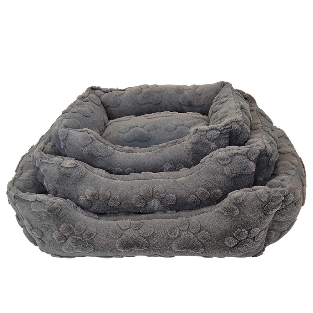 Плюшевая антискользящая лежанка для собак и котов Fina Bed Nobby