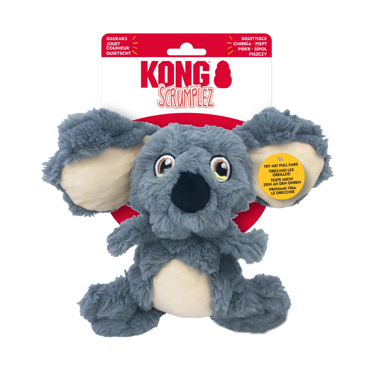 KONG Scrumplez Koala Мягкая игрушка для собак Интерактивный Коала