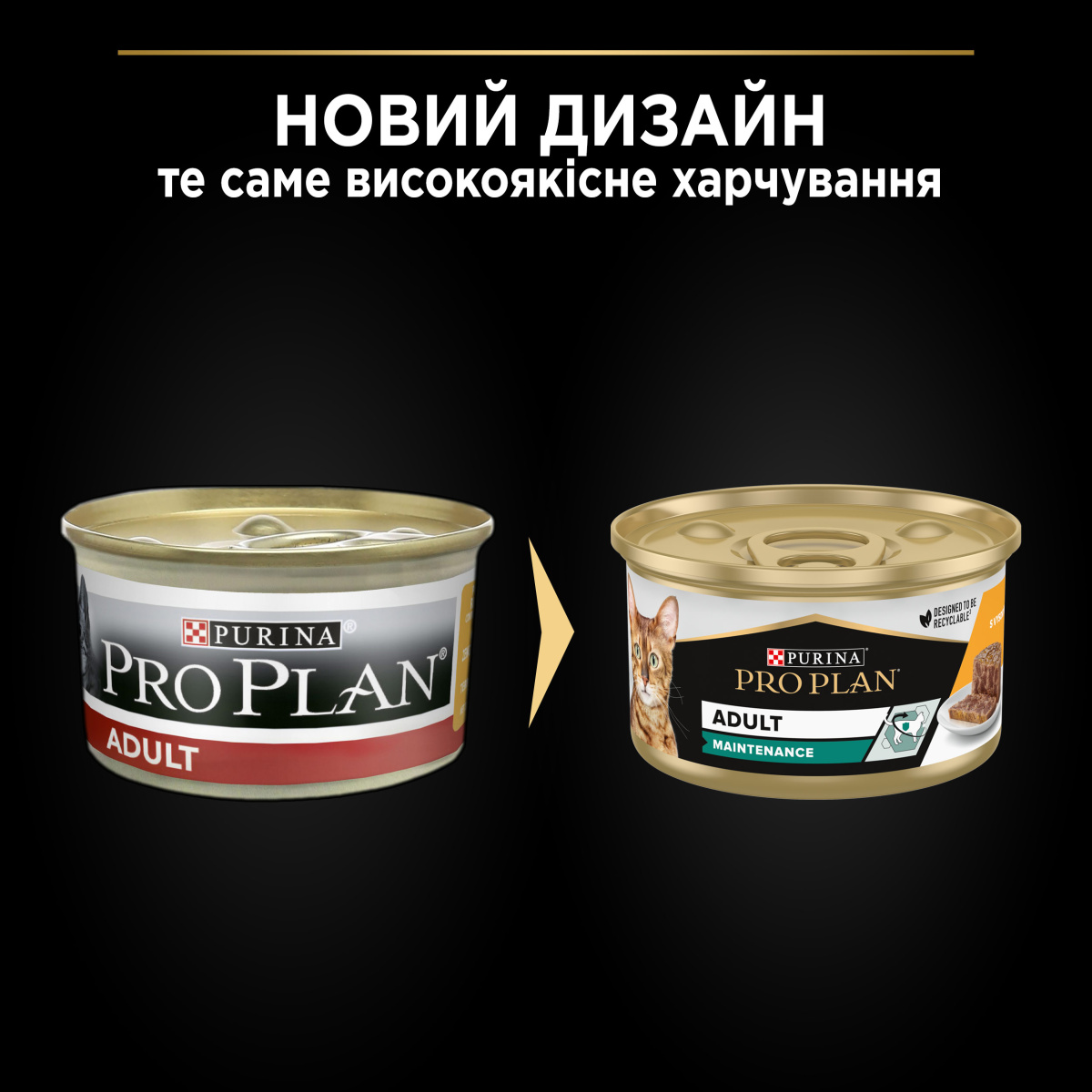 Консерва для дорослих котів Шматочки курки у паштеті Purina Pro Plan Adult Maintenance Chicken