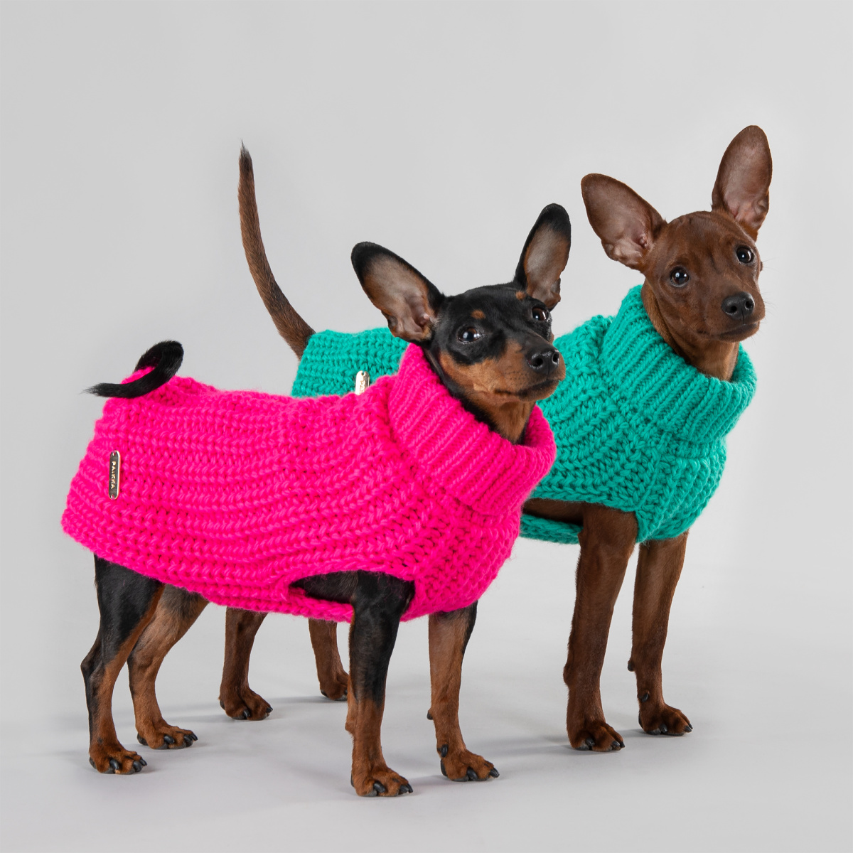 Вязаный зеленый свитер ручной работы из овечьей шерсти для собак PAIKKA Knit Sweater Green Вязаный зеленый свитер ручной работы из овечьей шерсти для собак PAIKKA Knit Sweater Green
