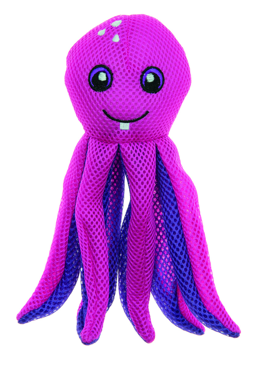 Мягкая игрушка для собак Осьминог с пищалкой Imac Mesh Octopus