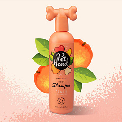 Швидкоочищуючий шампунь-кондиціонер для собак з ароматом персика Pet Head Quick Fix Shampoo 2 in 1