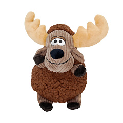 KONG Sherps Floofs Moose М'яка іграшка для собак Плюшевий Шарудливий Лось з пищалкою