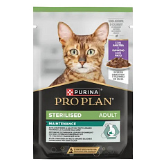 Вологий корм для стерилізованих кішок Шматочки качки у підливці Purina Pro Plan Sterilised Adult Maintenance Duck