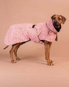 Зимняя куртка для собак на FIR-подкладке и неоновым светоотражением PAIKKA Visibility Winter Jacket Red Mix