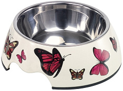Антискользящая меламиновая миска для собак Бабочки Butterfly Nobby Антискользящая меламиновая миска для собак Бабочки Butterfly Nobby