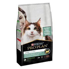 Сухой корм для стерилизованных кошек, снижающий аллергены, с Лососем Purina Pro Plan LiveClear Sterilised Adult 1+ Salmon