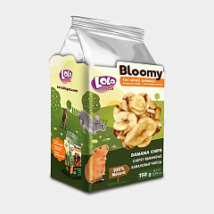 Ласощі для гризунів та кроликів Бананові чіпси LoLo Pets Bloomy Small Animals Banana Chips