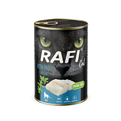 Беззерновая консерва для котов с Треской Dolina Noteci Rafi Grain Free Cat Cod Беззерновая консерва для котов с Треской Dolina Noteci Rafi Grain Free Cat Cod