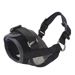 Нейлоновый регулируемый намордник с застежкой-липучкой для собак Adjustable Muzzle Nobby