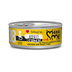 Безглютеновая консерва для котов Курица с Запеченной Свининой Disugual Mini Me Cubes Cat 72% Chicken & Roast Pork