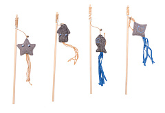 Іграшка для котів Вудка з тканинною іграшкою Imac Recycled Material Fishing Rod