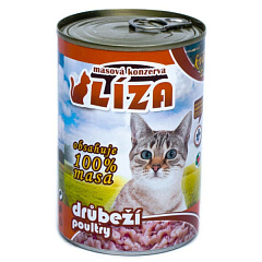 Консервированное мясо для кошек крупных пород Ассорти из Птицы FALCO LIZA Big Cat 100% Meat Poultry