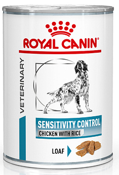 Консерва для собак, ветеринарная диета при пищевой аллергии Royal Canin Sensitivity Control Chicken & Rice Wet 
