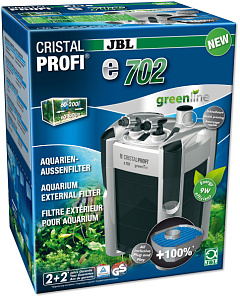 Зовнішній безшумний фільтр для акваріума 60-200 л JBL CristalProfi e702 Greenline External