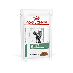 Влажный лечебный корм в соусе для взрослых котов с лишним весом Royal Canin Veterinary Satiety Weight Management s/o index