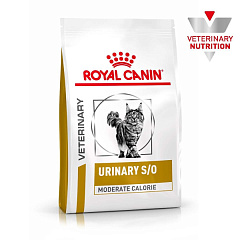 Сухой диетический лечебный корм для котов с мочекаменной болезнью Royal Canin Urinary S/O Moderate Calorie