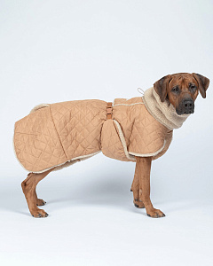 Зимняя куртка для собак на Sherpa-подкладке PAIKKA Quilted Sherpa Jacket Camel