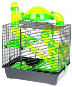 Двоповерхова клітина для гризуна з терасою, тунелями та біговим колесом Rocky Terrace G137 Inter-Zoo Двоповерхова клітина для гризуна з терасою, тунелями та біговим колесом Rocky Terrace G137 Inter-Zoo