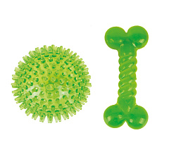 Набір іграшок для цуценят Жувальна Кісточка иа М'яч Imac Puppy Chew Extra Strong Bone & Ball