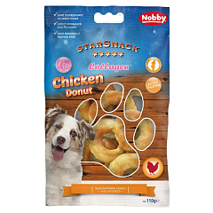 Жувальні ласощі для суглобів собак Курячий Пончик з Коллагеном Nobby StarSnack BBQ Collagen Chicken Donut