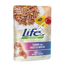 Влажный корм для кошек Тунец с Фруктовым миксом Life Cat Natural Tuna & Fruit Mix Влажный корм для кошек Тунец с Фруктовым миксом Life Cat Natural Tuna & Fruit Mix