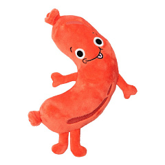 М'яка іграшка для собак Весела Сосиска з пищалкою FuzzYard Plush Meat Head Brad Wurst