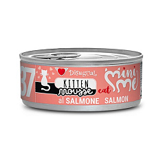 Безглютеновий консервований корм для кошенят Мус з Лосося Disugual Mini Me Mousse Kitten 96% Protein Salmon