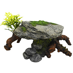 Декор для акваріума Камінь з Деревом та Рослинами Wood, Plants & Stone Cave Aqua Ornaments Nobby Декор для акваріума Камінь з Деревом та Рослинами Wood, Plants & Stone Cave Aqua Ornaments Nobby