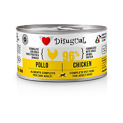 Монопротеиновый консервированный беззерновой корм для собак Паштет из Курицы Disugual Dog MonoProtein 96% Chicken