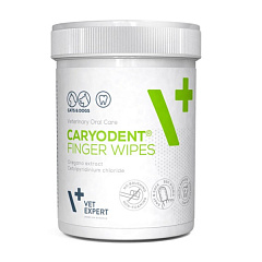 Салфетки на палец для чистки зубов собак и котов VetExpert Caryodent Finger Wipes