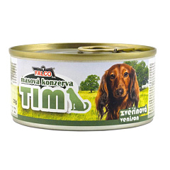 Консервоване м'ясо для маленьких собак Асорті з Оленіни FALCO TIM Mini Dog 100% Meat Venison