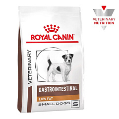 Сухой лечебный низкокалорийный корм для мини собак при расстройствах пищеварения Royal Canin Veterinary Gastrointestinal Low Fat Small Dogs