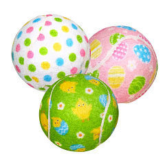 Іграшка для собак з чутливими зубами Весняні Тенісні М'ячики Easter Ball Sensitive Nobby