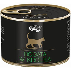 Консерва для кішок з м'ясними шматочками Кролика Dolina Noteci Natural Taste Cat Rabbit