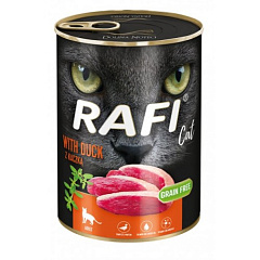 Беззернова консерва для котів з Качкою Dolina Noteci Rafi Grain Free Cat Duck Беззернова консерва для котів з Качкою Dolina Noteci Rafi Grain Free Cat Duck