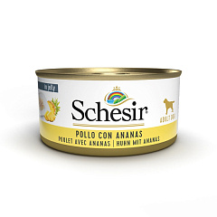 Консерва для собак віком від 1 року Куряче філе з Ананасом у желе Schesir Adult Dog Chicken Fillets & Pineapple in Jelly Консерва для собак віком від 1 року Куряче філе з Ананасом у желе Schesir Adult Dog Chicken Fillets & Pineapple in Jelly