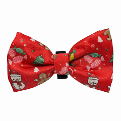 Новогодняя светодиодная бабочка для собак Снеговик Snowman Christmas Dog Bow Tie Nobby
