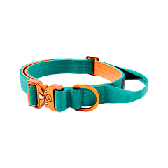 Тонкий тактический ошейник для щенков и маленьких собак BullyBillows Lighter Combat Collar Handle 2.5 cm