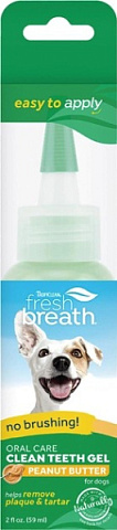 Гель для самоочищения зубов собак "Арахисовое масло" TropiClean Oral Care Clean Teeth Gel For Dogs Peanut Butter Гель для самоочищения зубов собак "Арахисовое масло" TropiClean Oral Care Clean Teeth Gel For Dogs Peanut Butter