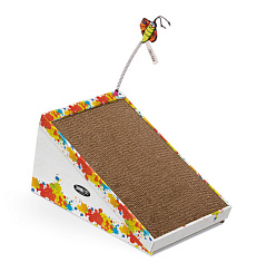 Картонная кігтеточка для котів з іграшкою та котячою м'ятою Imac Catnip Mery Картонная кігтеточка для котів з іграшкою та котячою м'ятою Imac Catnip Mery