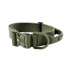 Широкий тактический ошейник с усиленным замком для собак BullyBillows Lighter Combat Collar Handle 5 cm