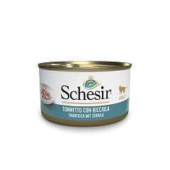 Консерва для котов в возрасте от 1 года Тунец с Желтохвостом в желе Schesir Adult Cat Tuna & Yellow Tail in Jelly