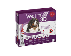 Протипаразитарні краплі для собак вагою 40-65 кг від усіх видів зовнішніх паразитів Вектра Ceva Vectra 3D Dogs