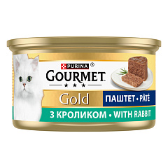 Консерва для котов Паштет с Кроликом Purina Gourmet Gold Pate Rabbit Консерва для котов Паштет с Кроликом Purina Gourmet Gold Pate Rabbit