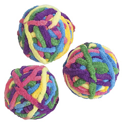 Игрушка для котов ToyBox Плетеные шарики с кошачьей мятой и погремушкой Ball Catnip Soft Nobby
