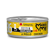 Безглютеновий консервований корм для кошенят Мус з Курки Disugual Mini Me Mousse Kitten 96% Protein Chicken Безглютеновий консервований корм для кошенят Мус з Курки Disugual Mini Me Mousse Kitten 96% Protein Chicken