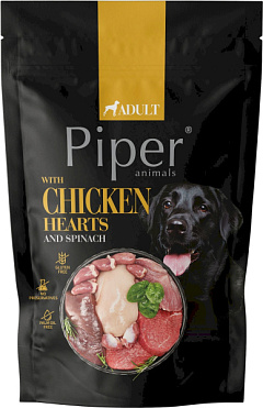 Вологий корм для собак з Курячими Серцями та Шпинатом Dolina Noteci Piper Gluten Free Chicken Hearts & Spinach
